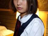 黒髪ショートカットの清楚系美○女をナンパしてホテルで個撮テイで制服コスプレハメ撮りSEX！